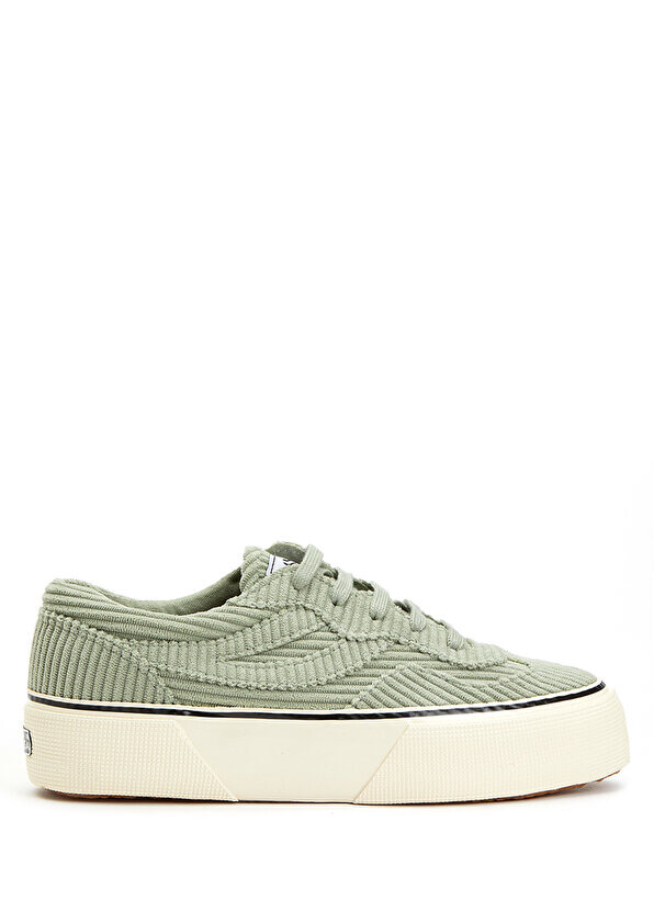 

Женские кроссовки с зеленым логотипом Superga