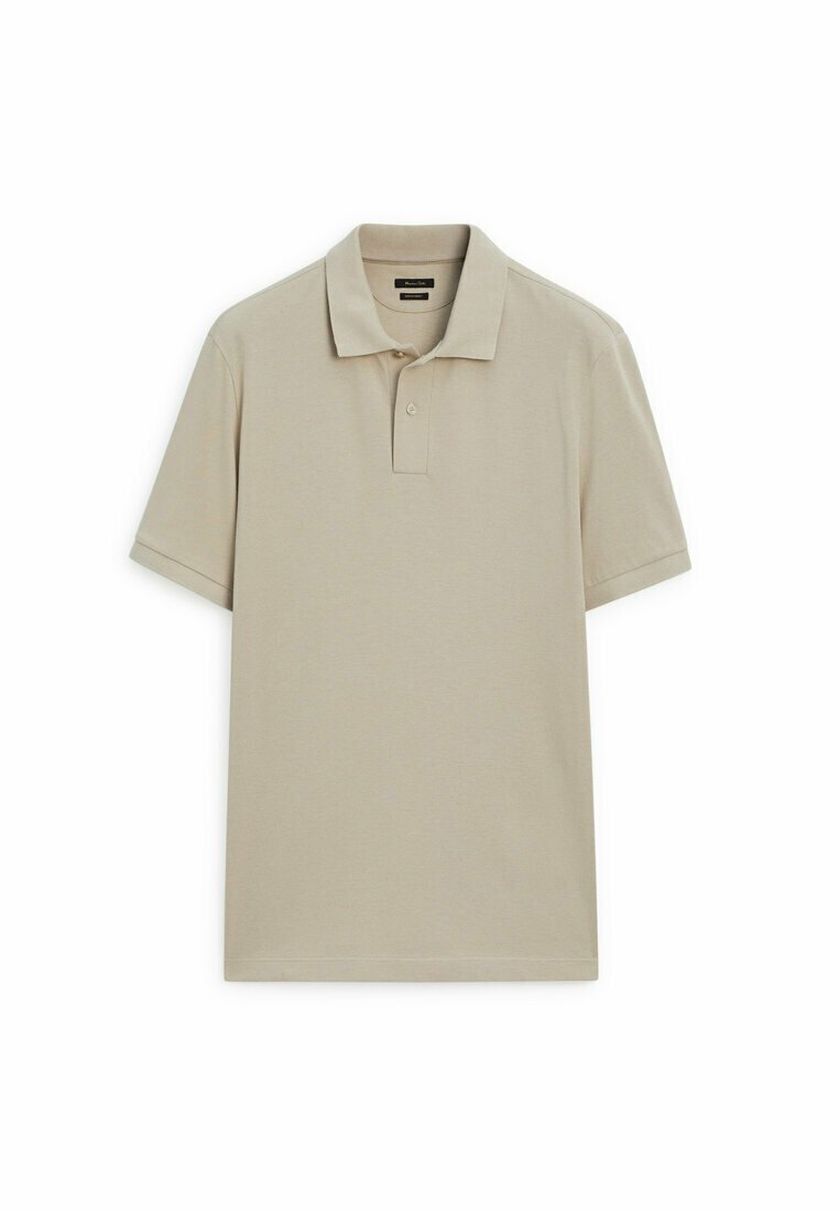 цена Рубашка-поло MICROTEXTURED Massimo Dutti, цвет sand