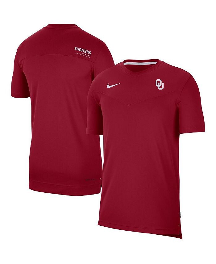 

Мужская малиновая футболка Oklahoma owners Coach UV Performance Nike, красный