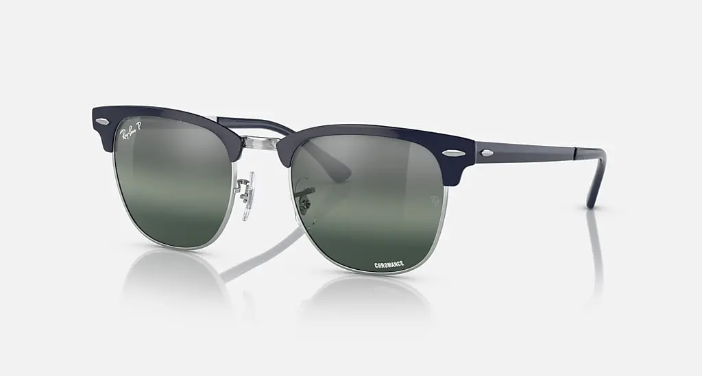 

Солнцезащитные очки Ray-Ban CLUBMASTER METAL CHROMANCE, серебристый/синий