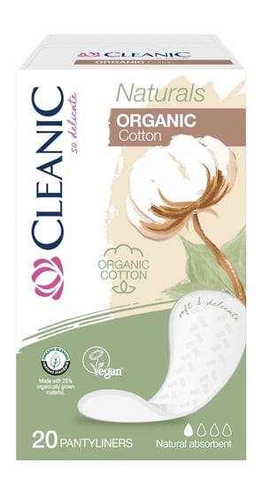 Ежедневные прокладки из органического хлопка, 20 шт. Harper, Cleanic Naturals