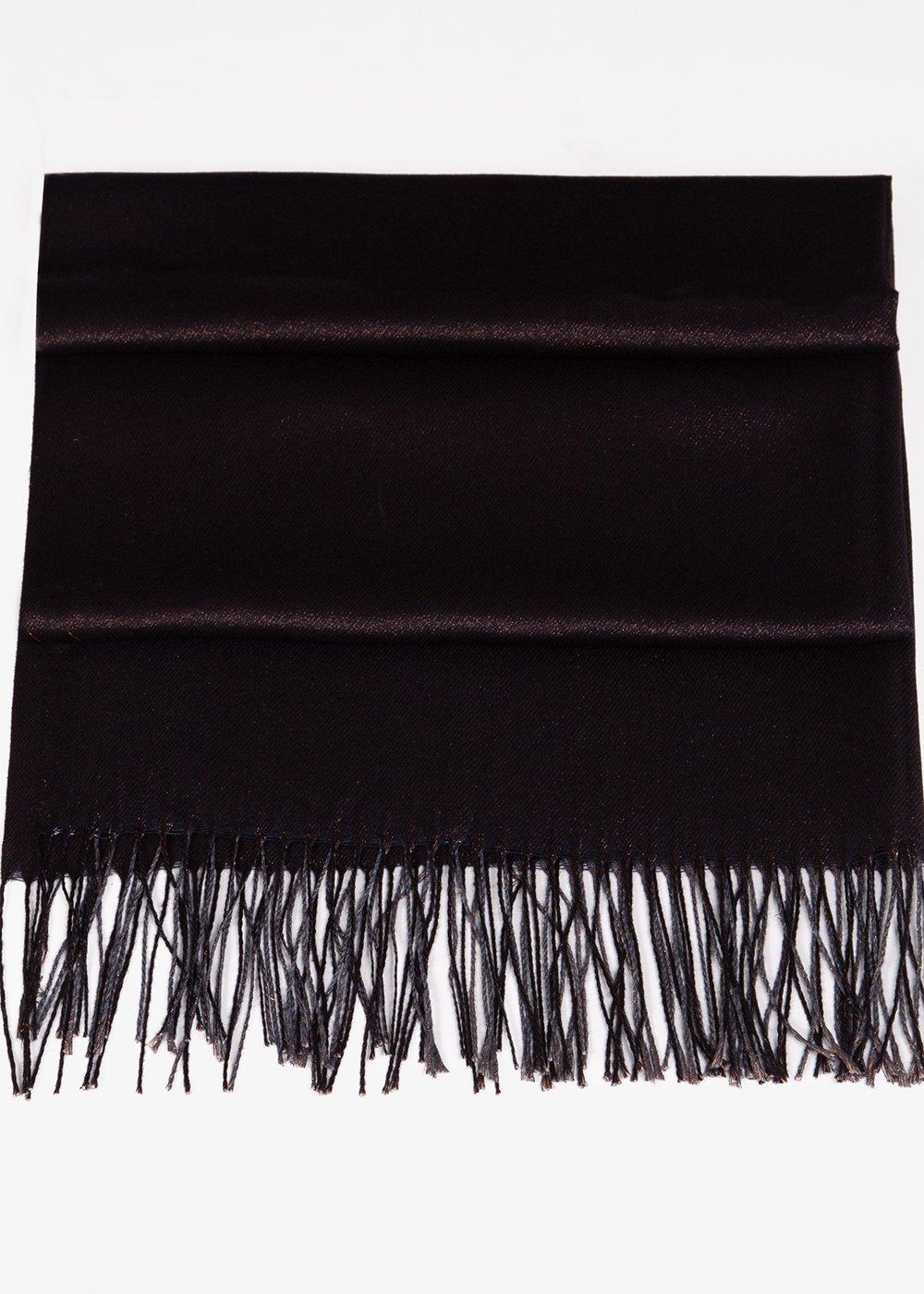 Блестящий теплый вечерний шарф с люрексом KRISP, черный