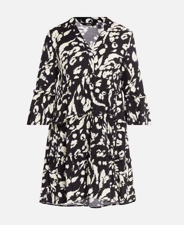 

Платье с воланами Vero Moda, черный