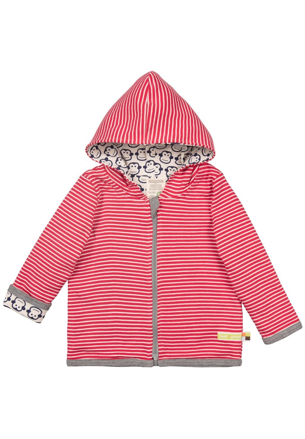 

Куртка межсезонная Wendejacke Mit Kapuze loud + proud, цвет tomato