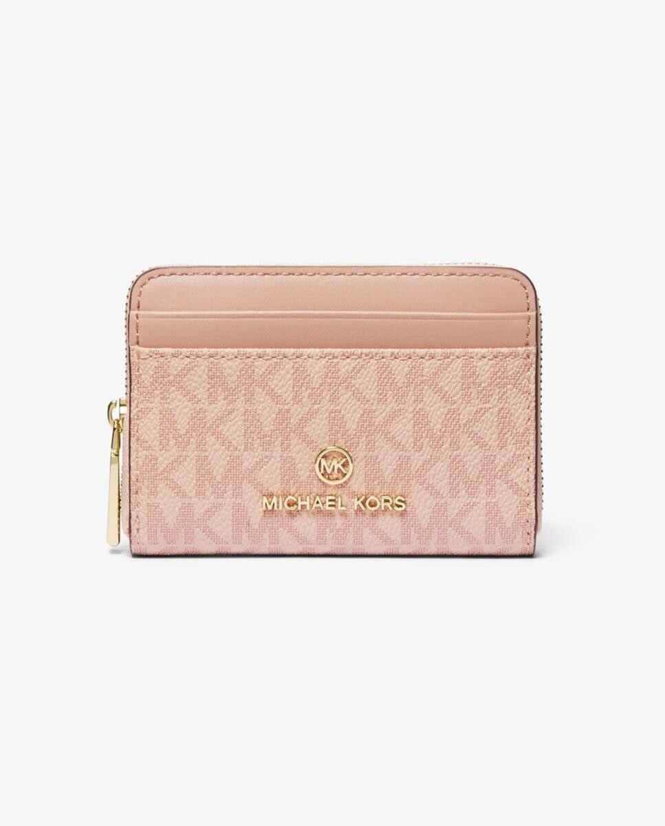 

Маленький розовый женский кошелек с логотипами Michael Michael Kors, розовый