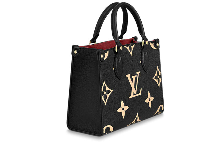 

Сумка кожаная Louis Vuitton Onthego через плечо, черный