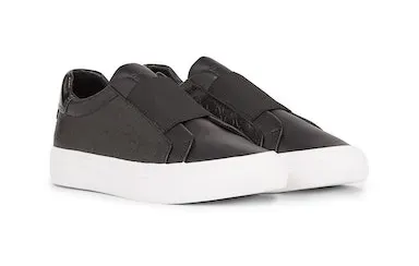 

Слипоны Calvin Klein "VULC SLIP ON - MONO MIX", на резинке, черный