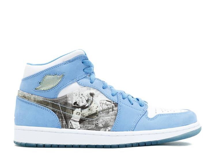 

Кроссовки AIR JORDAN 1 RETRO ALPHA 'WHITE UNIVERSITY BLUE', белый
