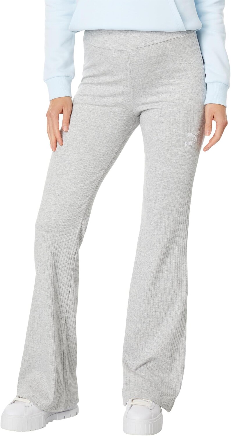 

Классические расклешенные брюки в рубчик PUMA, цвет Light Gray Heather
