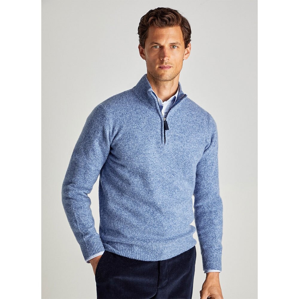 

Свитер Façonnable Lmswo Half Zip, синий