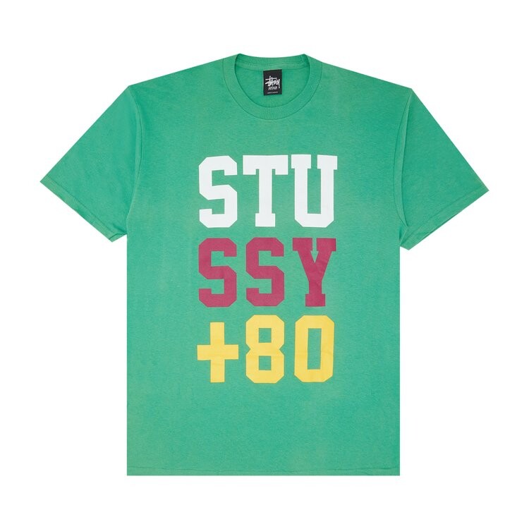 

Футболка Stussy +80 'Green', зеленый