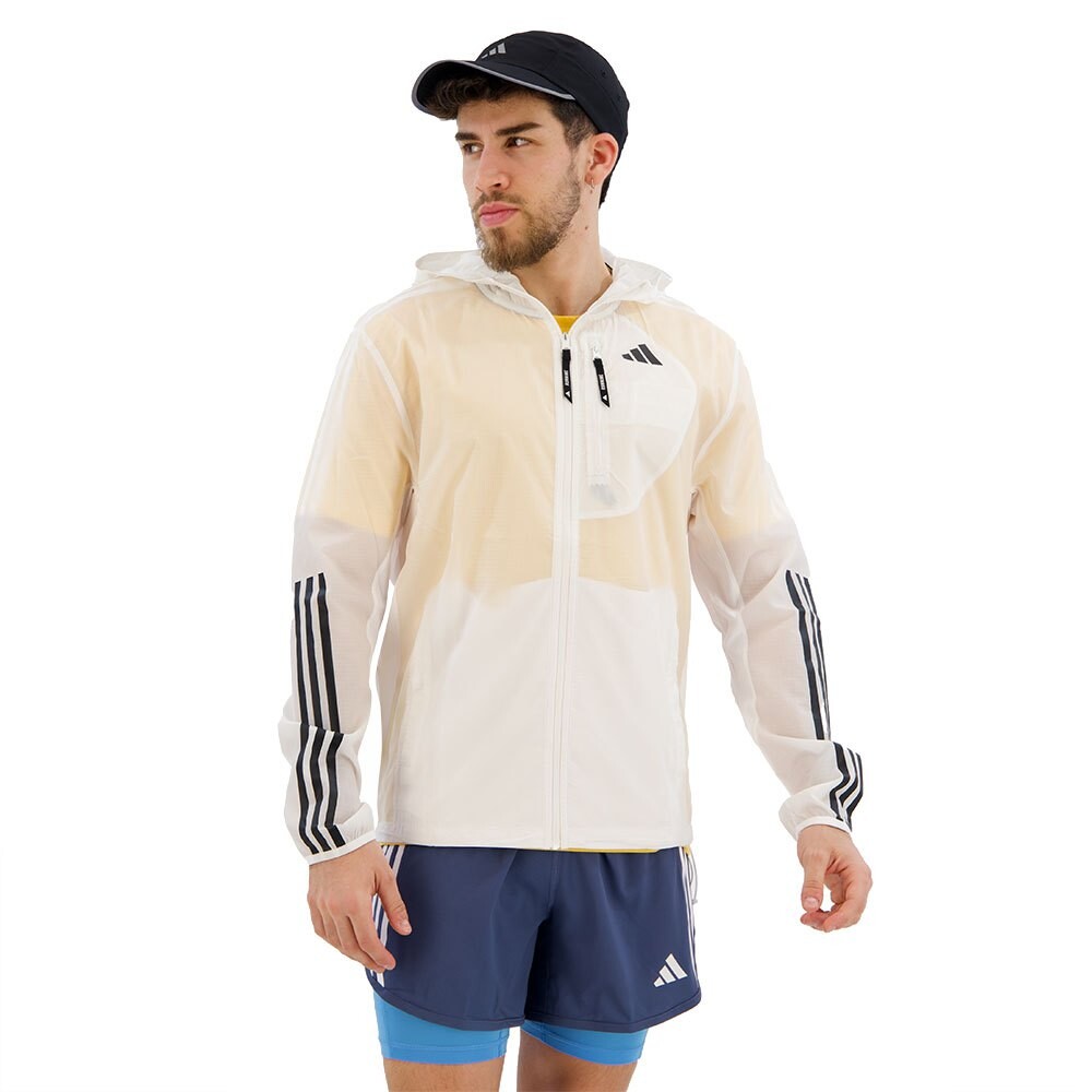 

Куртка adidas Own The Run Excite 3 Stripes, белый