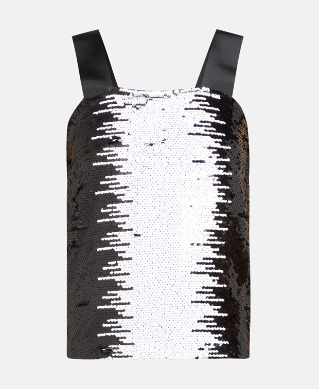 

Топ с пайетками Armani, черный