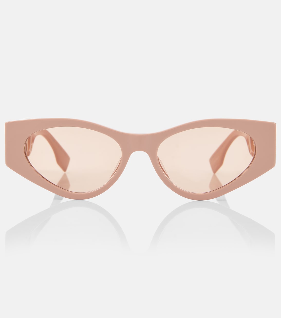 цена Солнцезащитные очки o'lock в кошачьем глазу Fendi, розовый