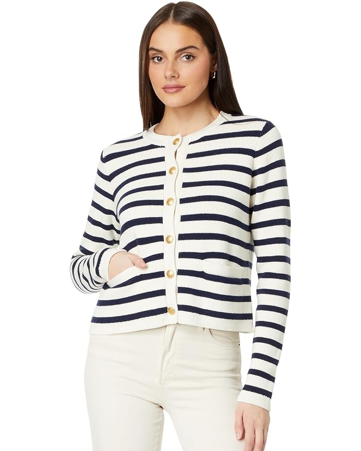 

Свитер Vineyard Vines Stripe Crew Cardigan, нави