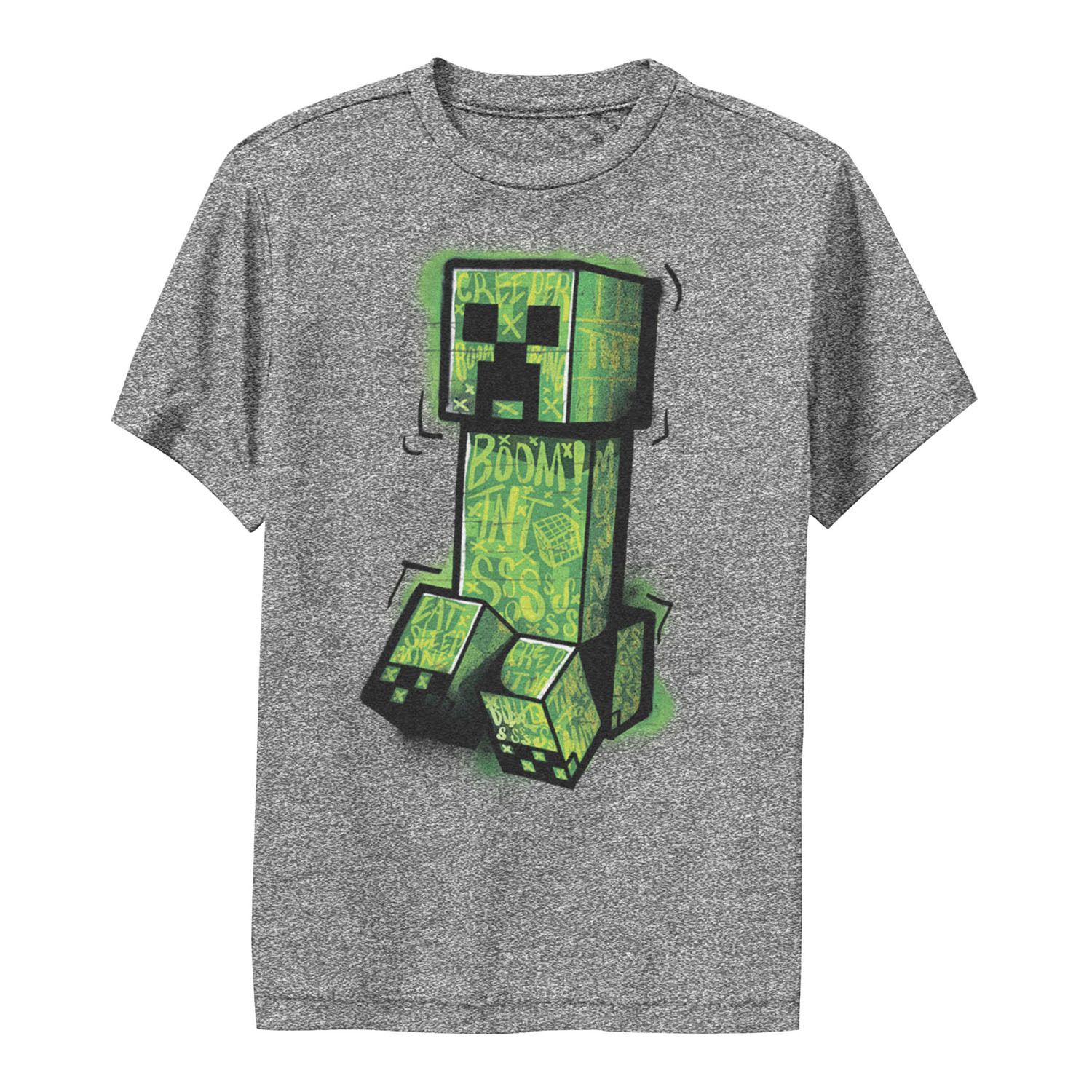 Футболка с граффити и портретом в стиле Minecraft Creeper для мальчиков 8–20  лет Minecraft – заказать из-за границы с доставкой в «CDEK.Shopping»