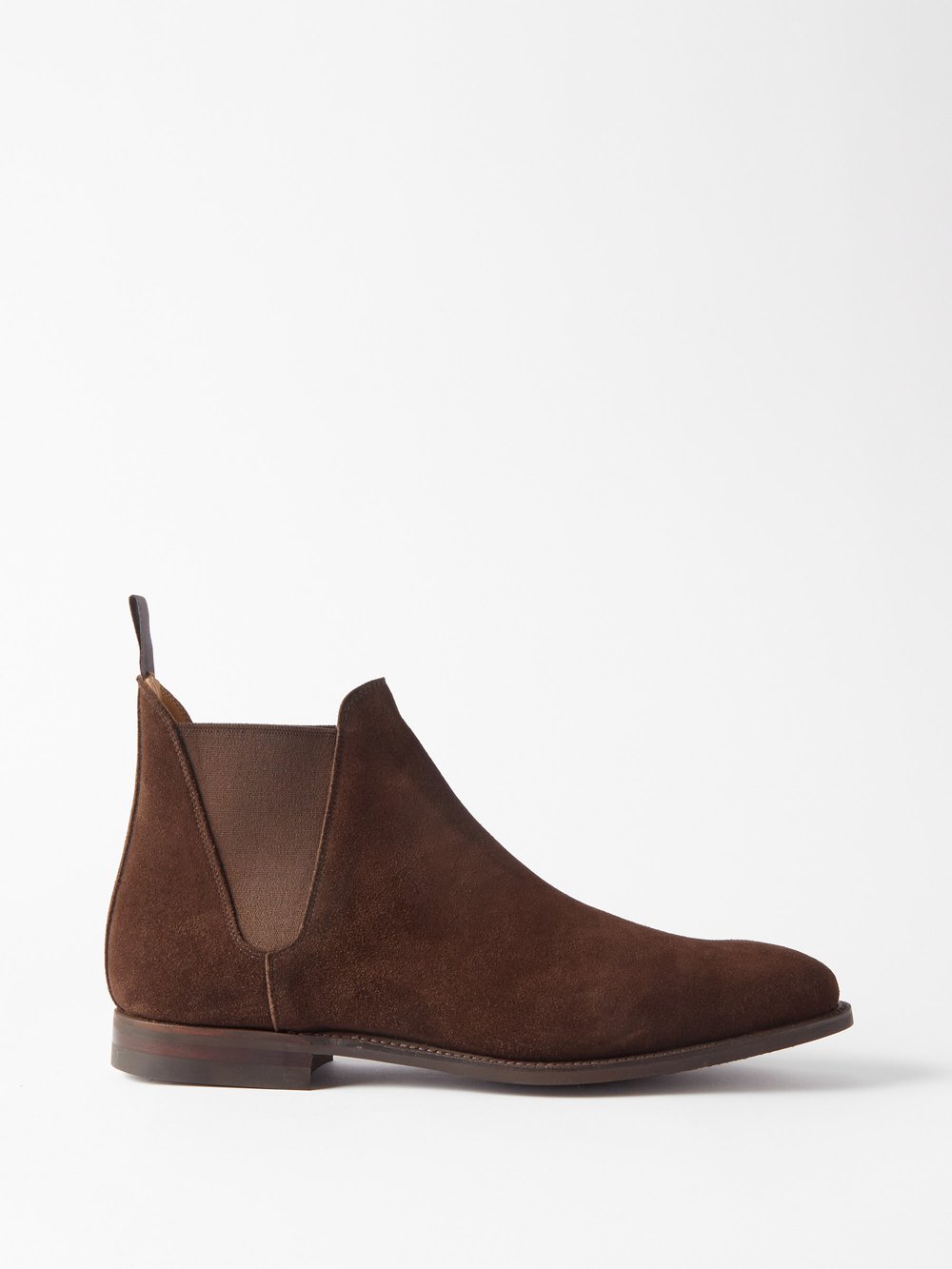 Замшевые ботинки челси Crockett & Jones, коричневый коричневые ботинки челси zucca media marsell