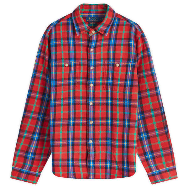 

Рубашка в клетку Polo Ralph Lauren, синий