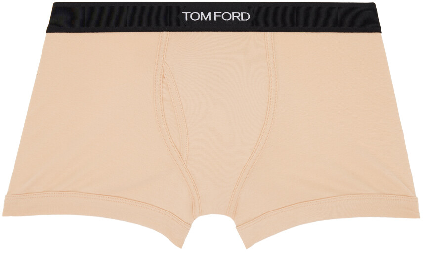 

Бежевые боксеры классического кроя Tom Ford