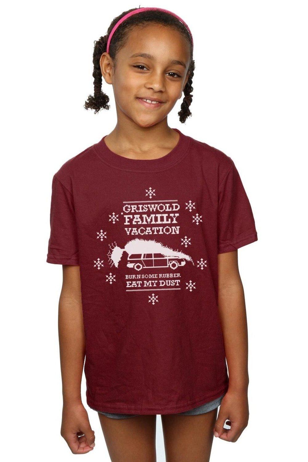 Хлопковая футболка Eat My Dust National Lampoon's Christmas Vacation, красный
