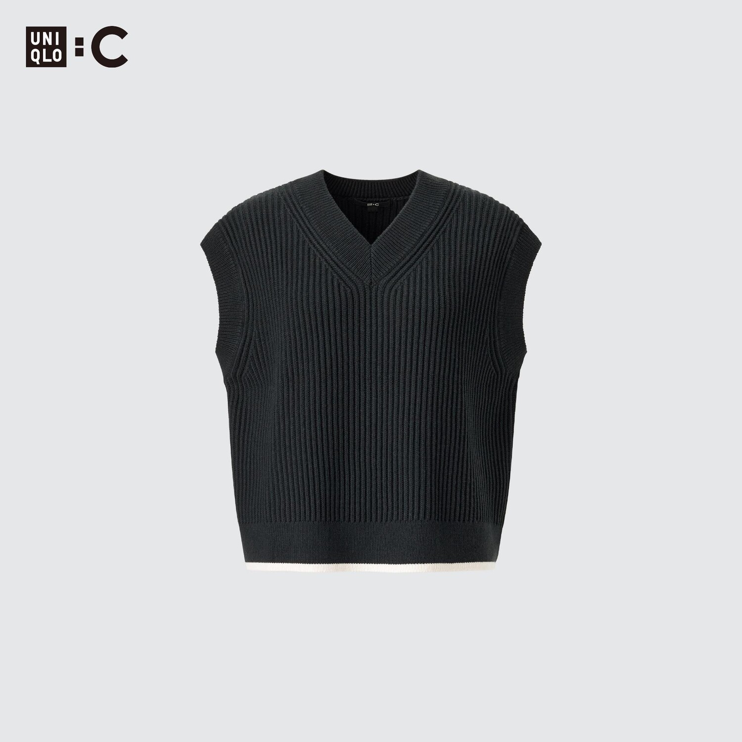 

Жилет Uniqlo женский с v-образным вырезом, черный