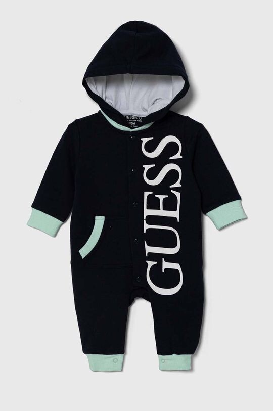 

Хлопковый детский комбинезон Guess, темно-синий