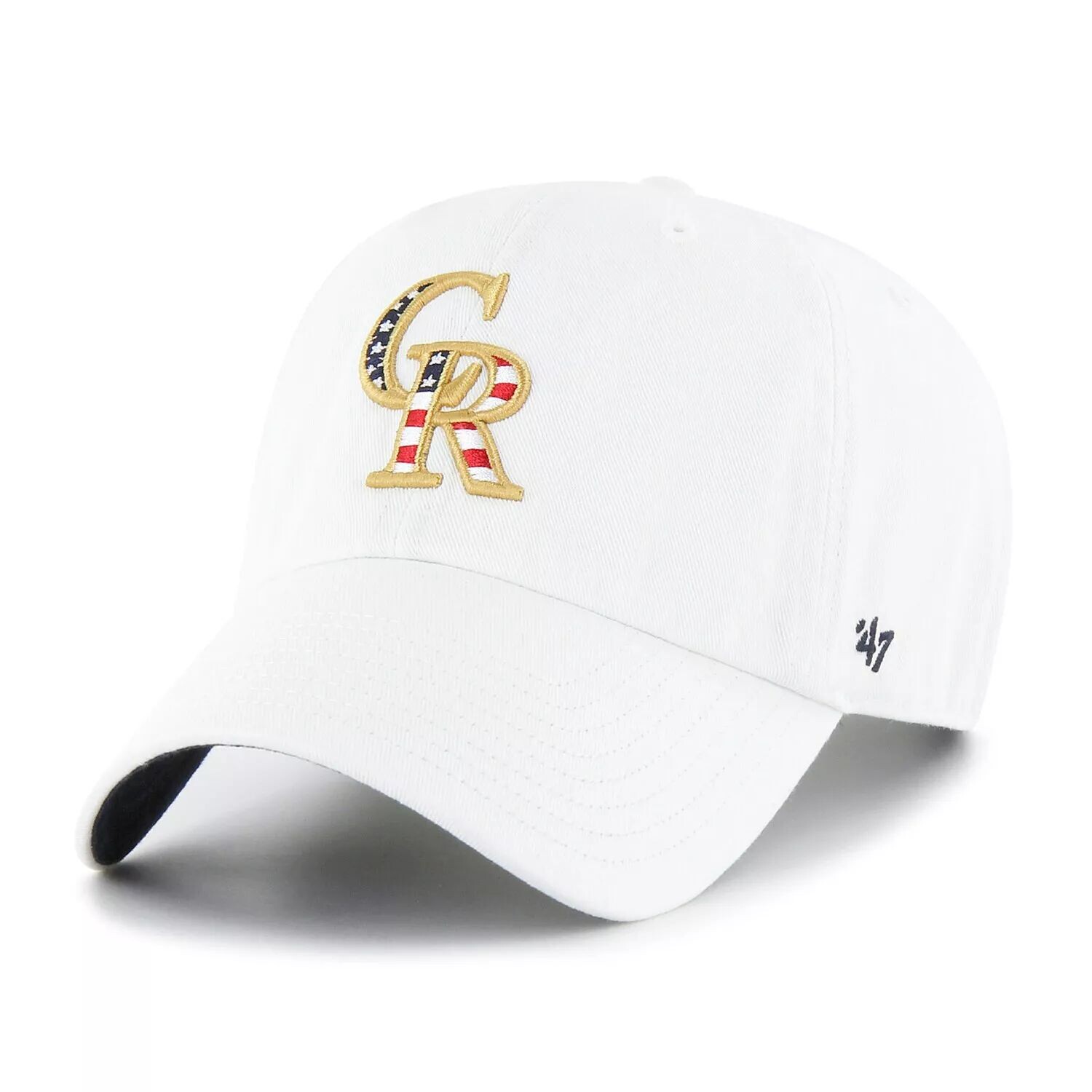 

Мужская регулируемая шапка белого цвета Colorado Rockies Homeland '47 White Up