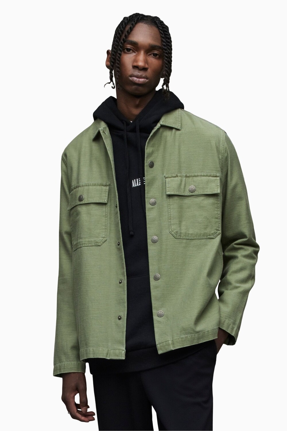 

Зеленая рубашка с длинными рукавами AllSaints Radar All Saints, зеленый