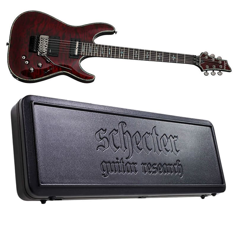 Электрогитара Schecter Hellraiser C-1 FR S Sustainiac Black Cherry Electric Guitar + HARDSHELL CASE!