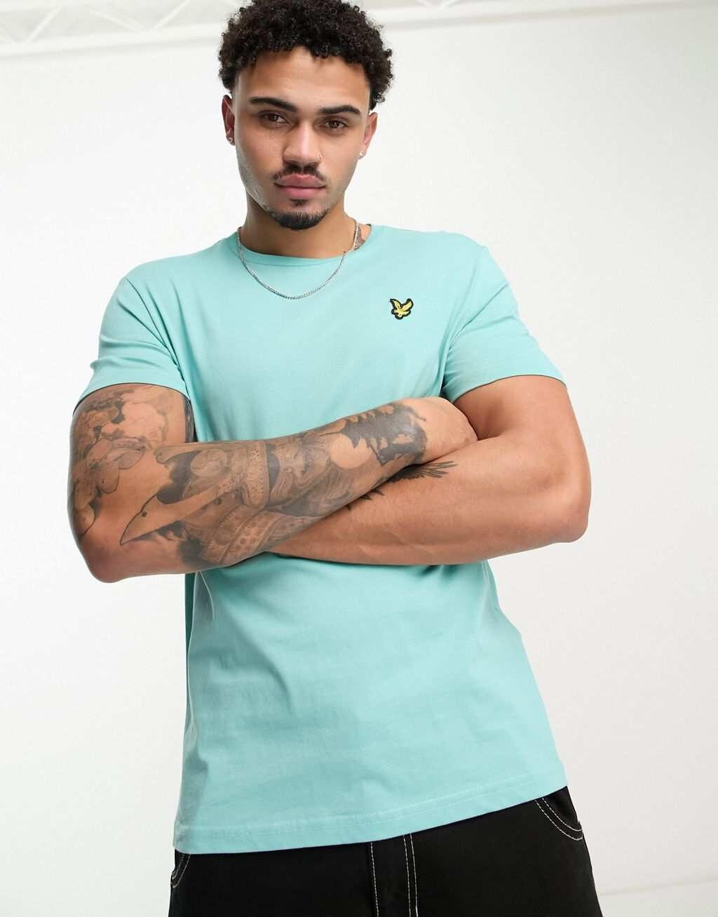 

Голубая футболка Lyle & Scott Vintage