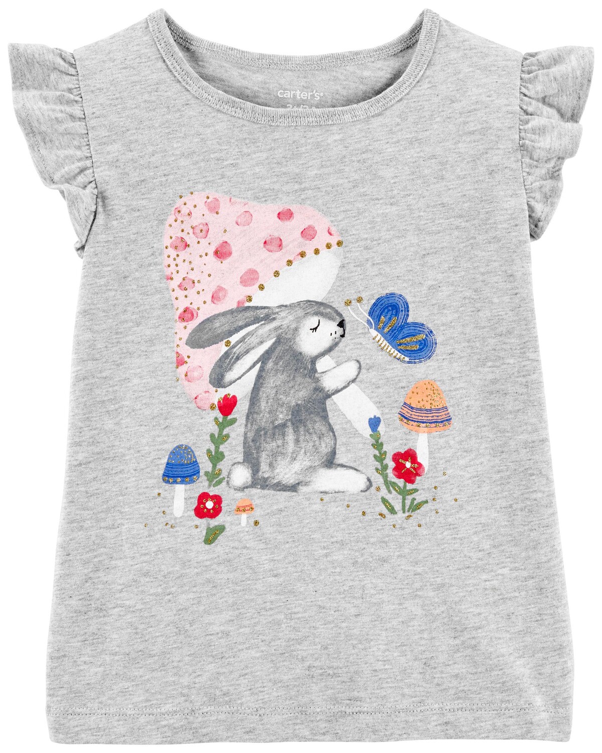 

Футболка Baby Bunny из джерси Carter's, серый