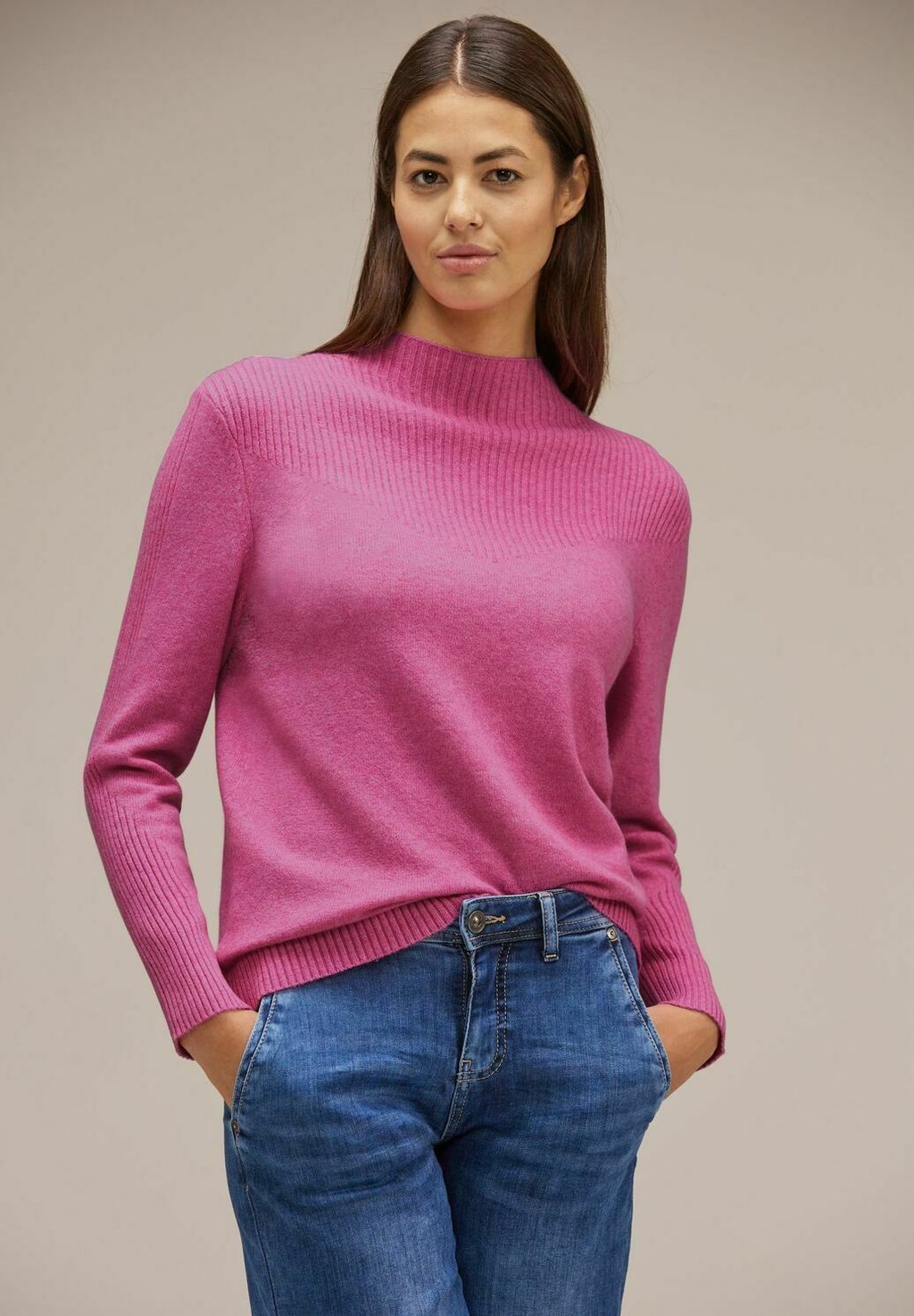 Вязаный свитер MIT RIPPSTRICK Street One, цвет pink