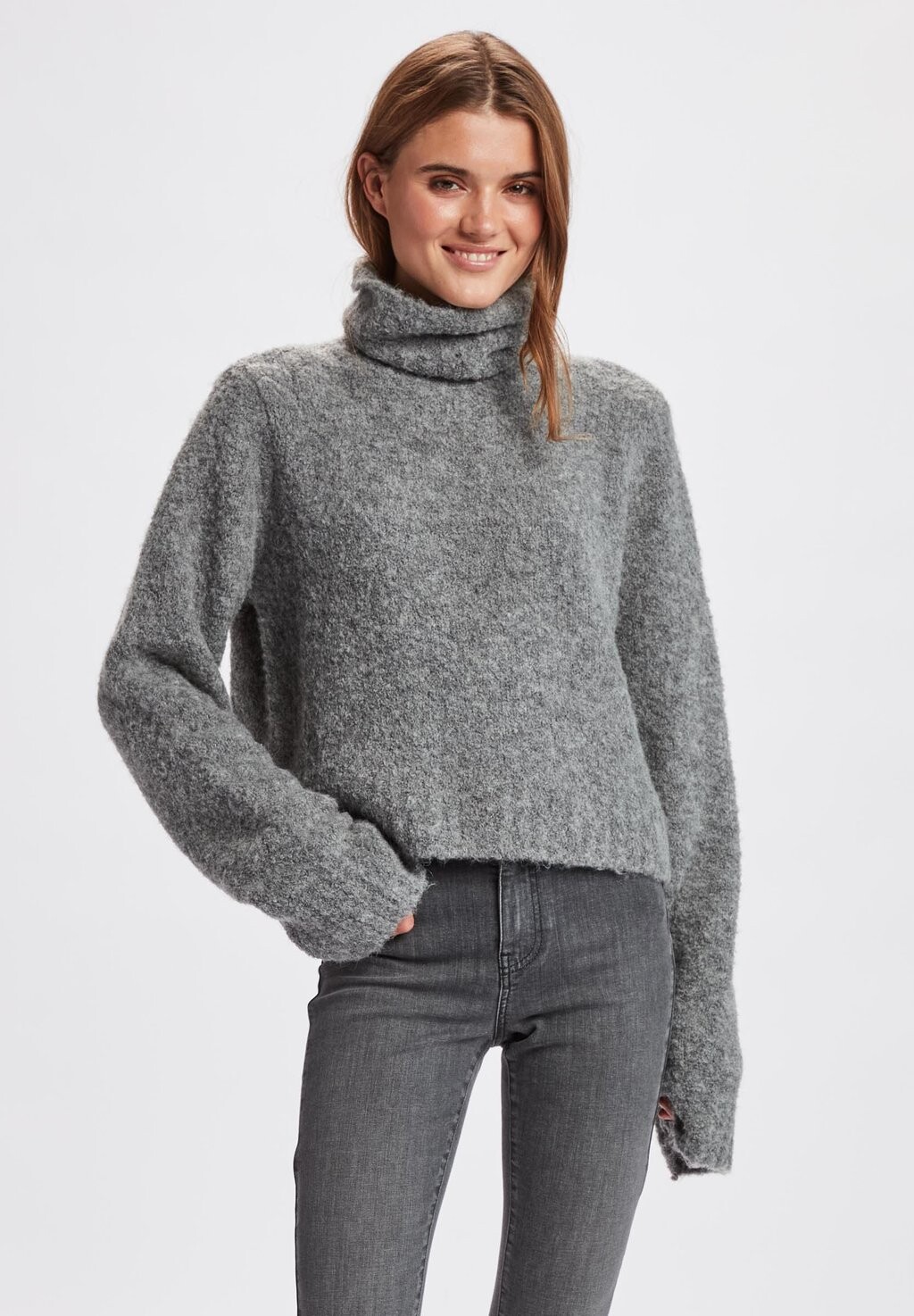 

Свитшот Nümph НУВИЛЛА, цвет medium grey mel