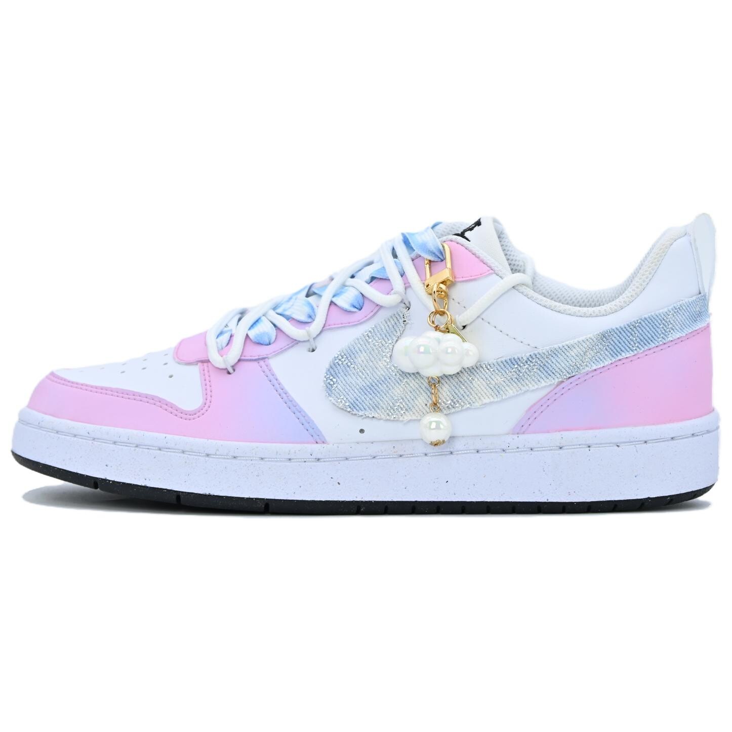 

Кроссовки Nike Court Borough Skateboarding Shoes Women's Low-top Blue/pink/white, голубой, Синий, Кроссовки Nike Court Borough Skateboarding Shoes Women's Low-top Blue/pink/white, голубой