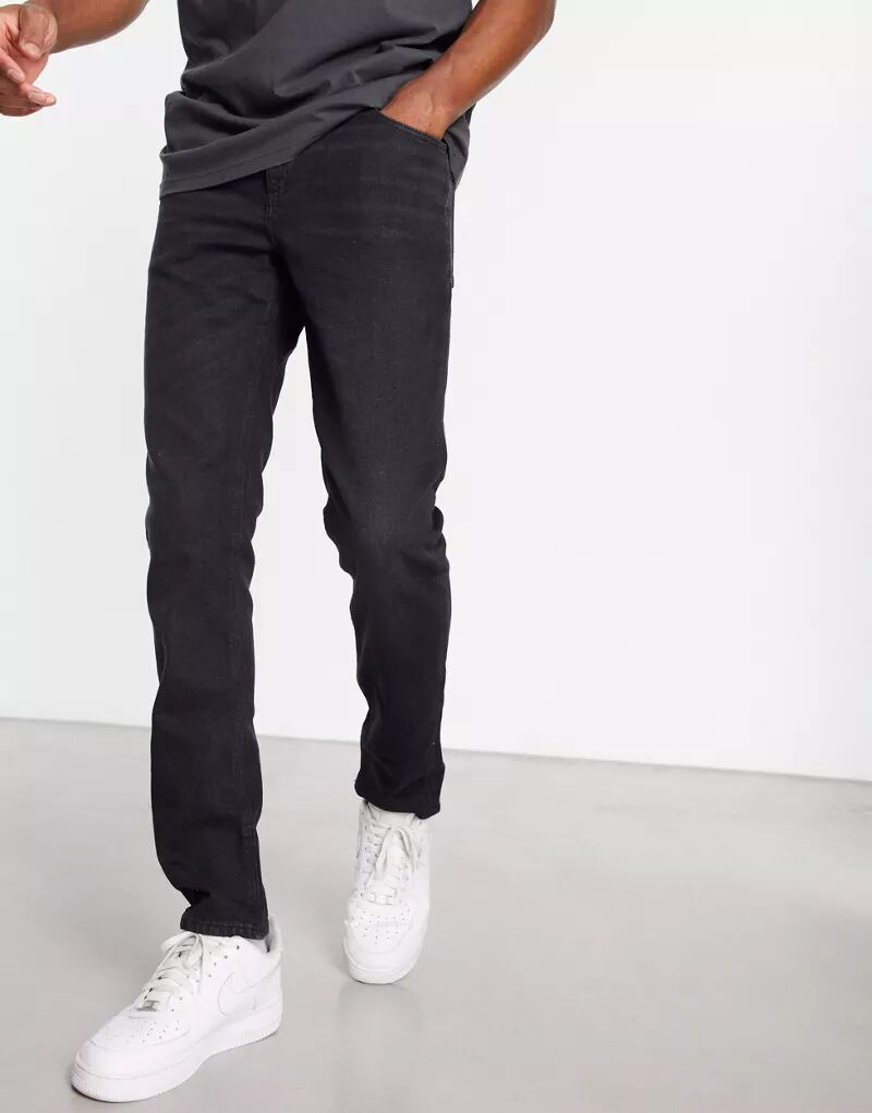 Черные узкие джинсы ASOS