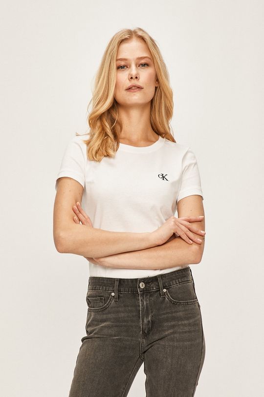 Футболки Calvin Klein Jeans, белый футболки calvin klein jeans белый