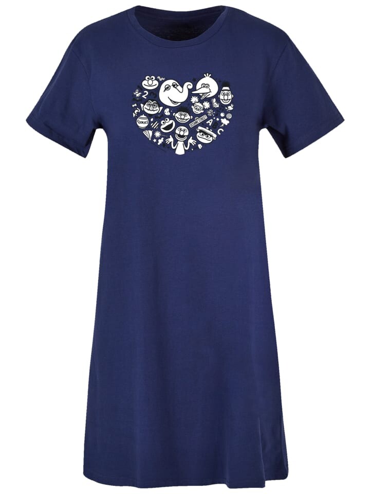

Футболка F4NT4STIC Kleid Sesamstraße Family, цвет lightnavy