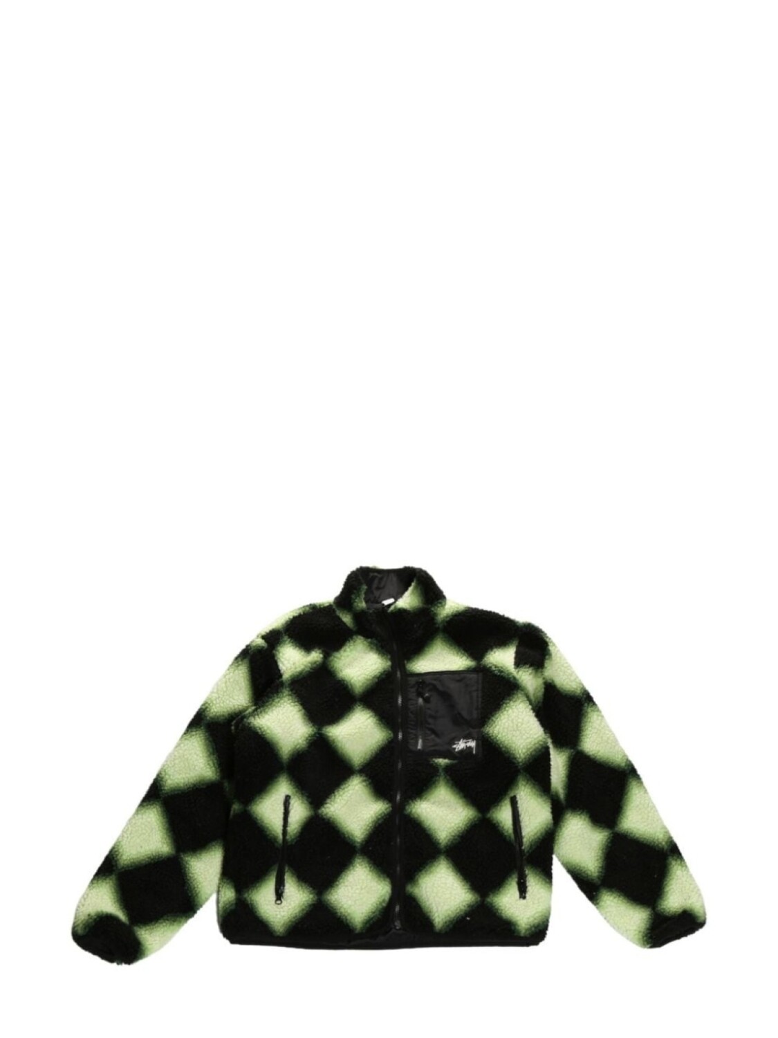 

Дубленка Stüssy с ромбовидным узором, зеленый