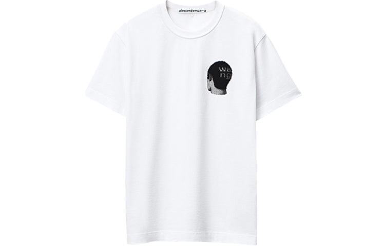 

Футболка Alexander Wang Unisex SS22 с принтом, белый