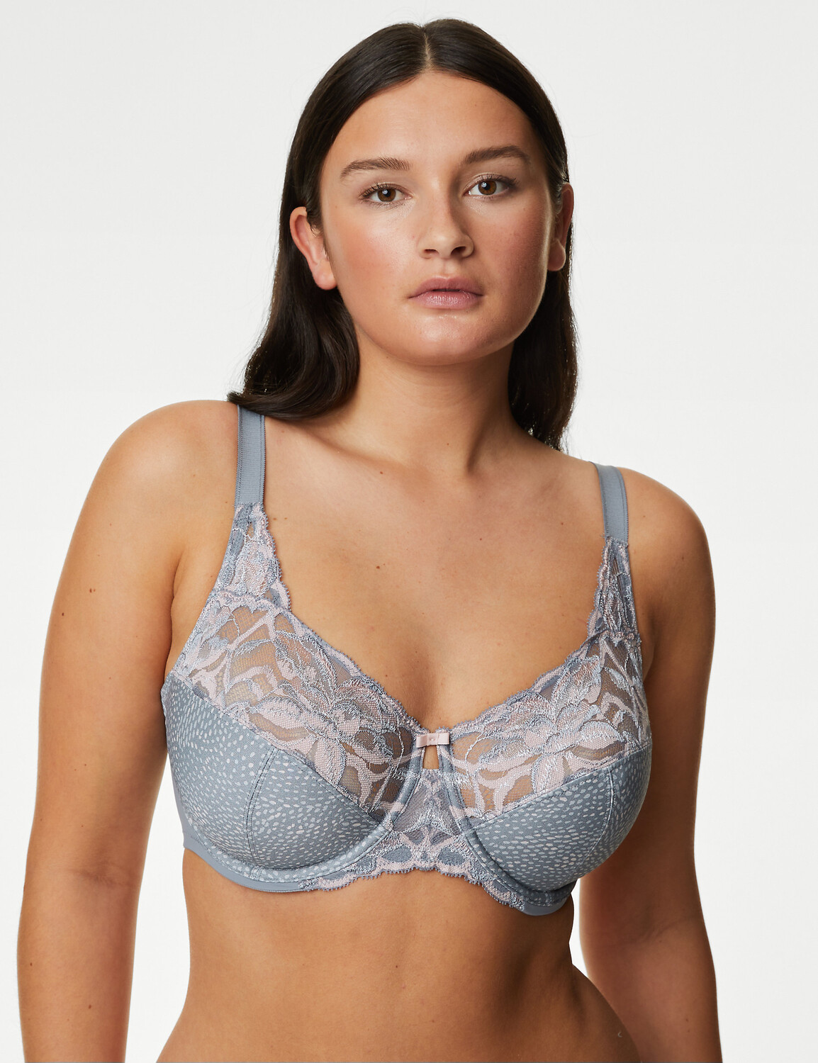 

Бюстгальтер с полной чашкой без подкладок Wild Blooms F-H Marks & Spencer