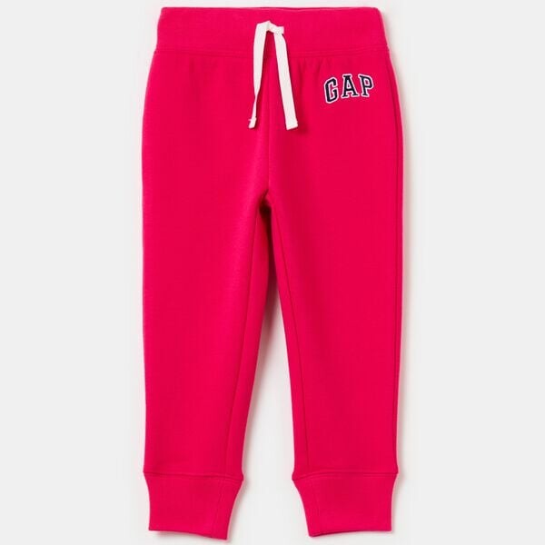

Флисовые джоггеры с вышитым логотипом Gap, фуксия