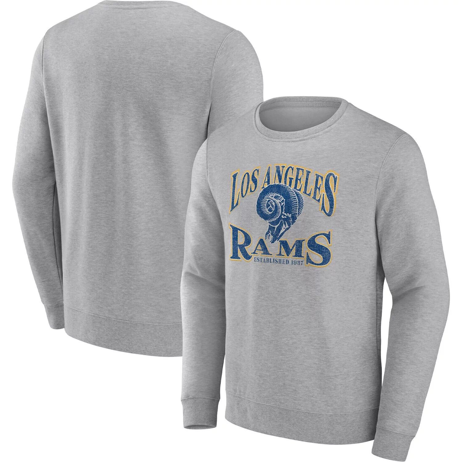 

Мужской пуловер с фирменным рисунком Los Angeles Rams Playability Fanatics