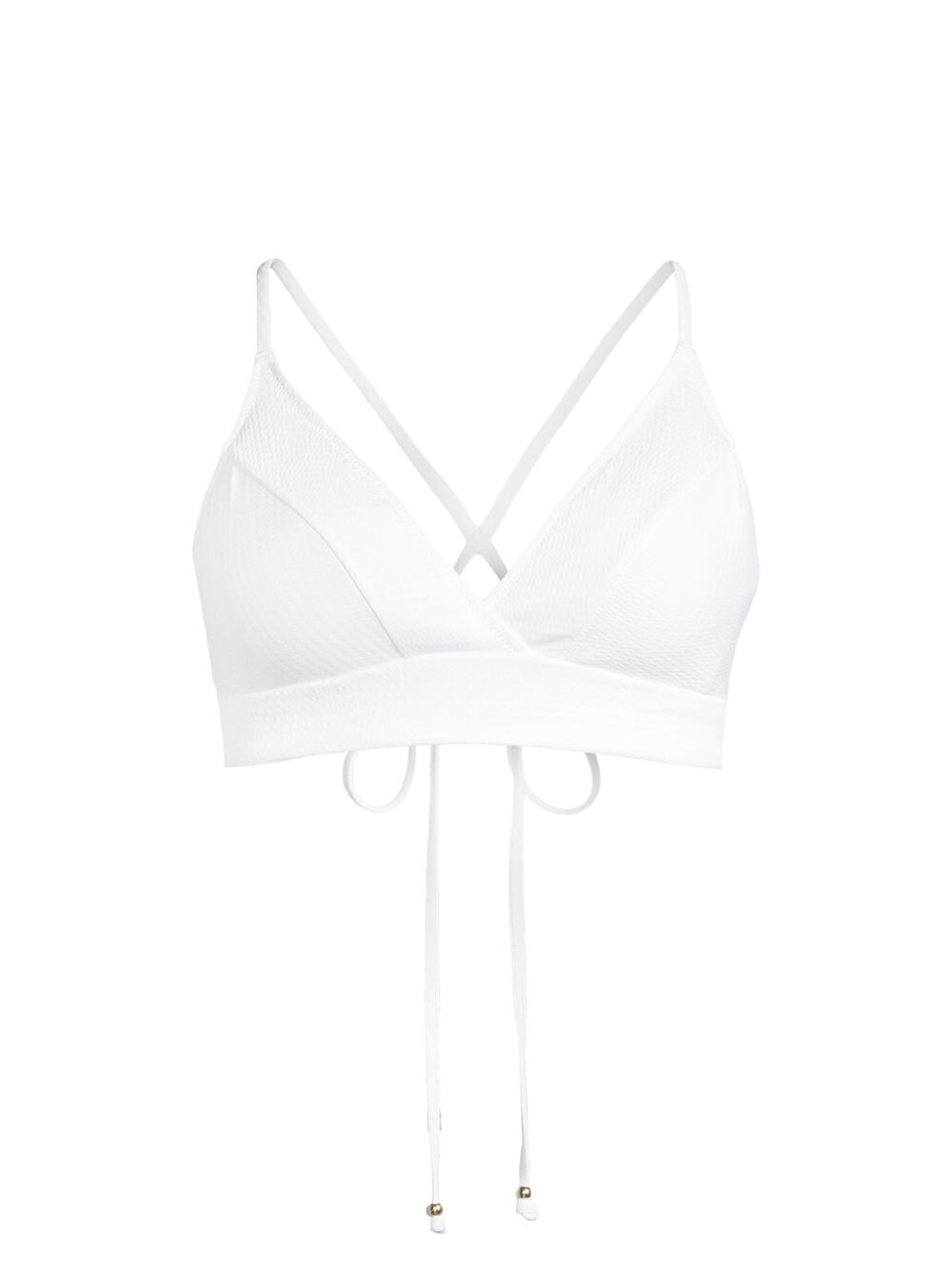 

Верх бикини Sconset из сирсакера Vineyard Vines, белый