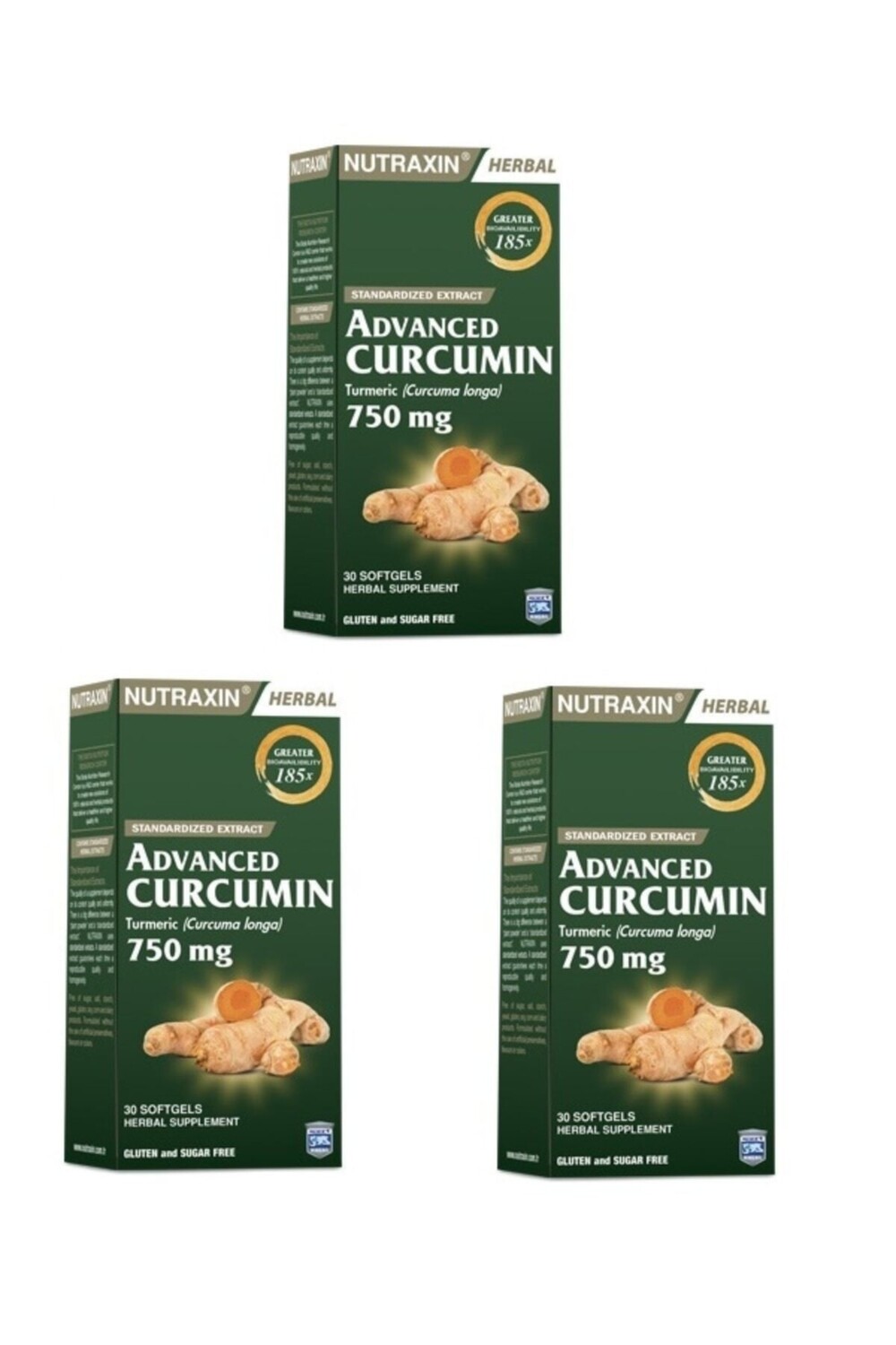 

Nutraxin Продвинутый куркумин, 3 шт.