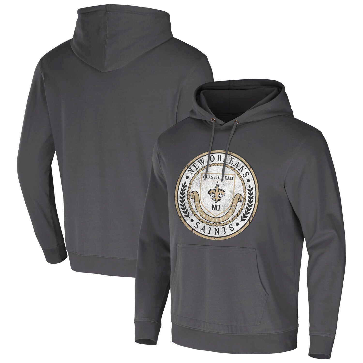 

Мужская коллекция NFL x Darius Rucker от Fanatics Charcoal New Orleans Saints, стираный пуловер с капюшоном