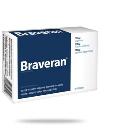 Браверан для поддержания сексуальной активности, 8 таблеток, Aflofarm