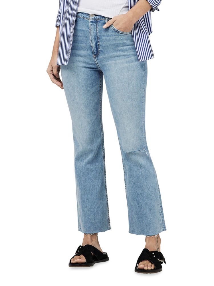 цена Расклешенные джинсы до щиколотки с высокой посадкой Casey Rag & Bone, цвет Lucy