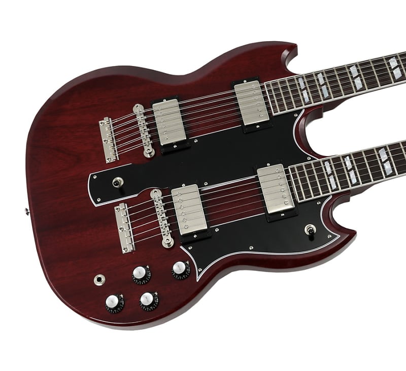 цена Электрогитара Gibson Custom Shop EDS-1275 Double Neck Cherry Red