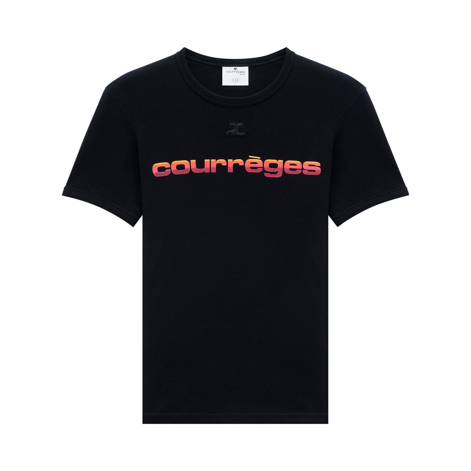 

Футболка Courrèges Sunset Bumpy, черная, Черный
