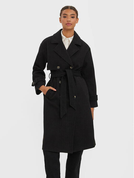 

Переходное пальто стандартного кроя Vero Moda, черный